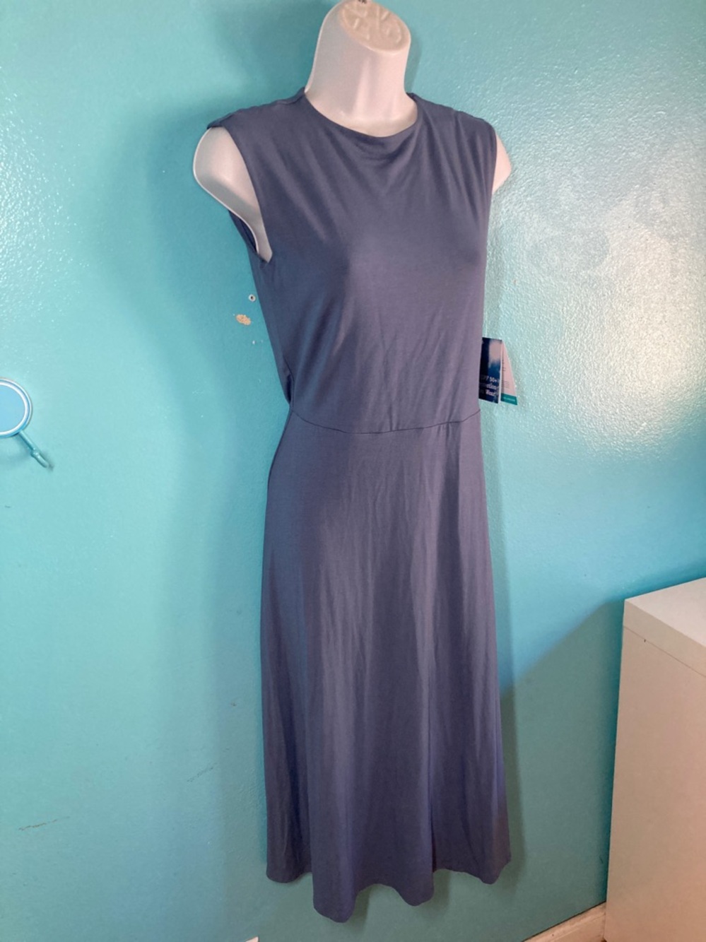 Coolibar Womens Size S Blue Tierra Tank Dress UPF 50+ NEW with TAGS - Picture 8 of 10